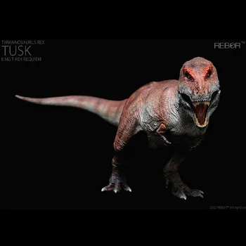 1:35 Rebor Tyrannosaurus Rex Öpücük Dağ Tusk Kral T-Rex Requiem Dinozor Modeli Klasik çocuk için oyuncak