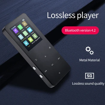 1.8 İnç Ekran Mp3 MP4 Çalar Bluetooth uyumlu Hıfı Metal Taşınabilir Müzik Walkman Fm Radyo Kayıt Dokunmatik Anahtar Oyuncu