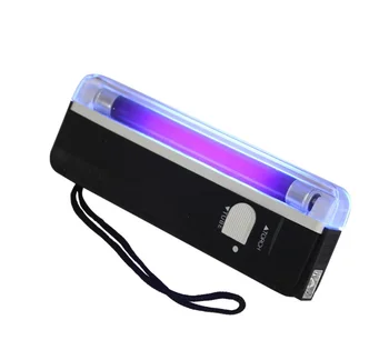 1 ADET 4 W Mini taşınabilir UV Ultra Violet siyah ışık lambası Torch BANKA notları kontrol