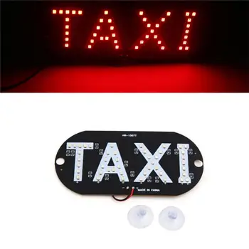 1 adet / grup Taksi Led araç camı Kabinler gösterge Lambası İşareti Mavi LED Cam Taksi İşık Lambası 12V BE