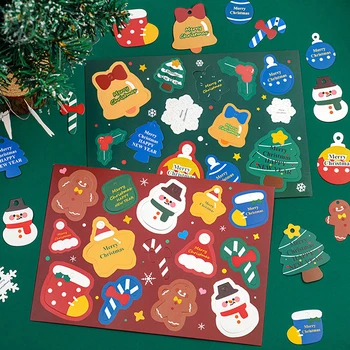 14 adet Merry Christmas Etiketleri Kraft Kağıt Kartı Hediye etiket DIY askılı etiketler Hediye Sarma Dekor Hediye Kartı Noel Malzemeleri Şekeri