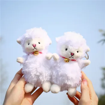 15 cm Yumuşak Peluş Koyun Anahtarlık Kız Okul Çantası Süs Hediye Dolması Oyuncaklar Sevimli Alpaka Deve Peluş Oyuncak Hayvan Dolması Hayvan Doll