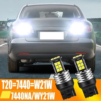 2 adet LED yedek ampul Ters Lamba W21W 7440 T20 Canbus Mazda 3 BK İçin BL Hatchback BM BN 5 6 GH GJ CX-7 CX-9 MX-5 RX-8
