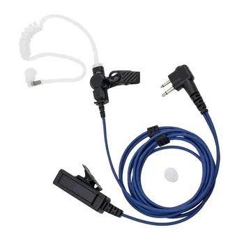 2 Pin Walkie Talkie Kulaklık Kulaklık PTT Mikrofon Motorola Radyo için CP200 CP185 CP200D GP300 CLS1110 CLS1410 DEP450 (mavi çizgi ile)