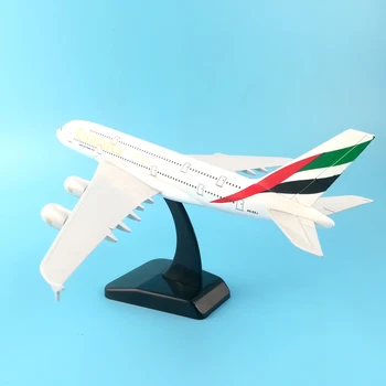 20CM uçak modeli Boeing 380 emirates havayolu uçak A380 Metal Katı simülasyon uçak modeli çocuk oyuncakları noel hediyesi