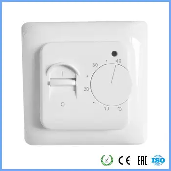 220V 16A Elektrikli yerden ısıtma oda termostatı Manuel Sıcak Zemin Kablo Kullanımı Termostat sıcaklık kumandası Enstrüman