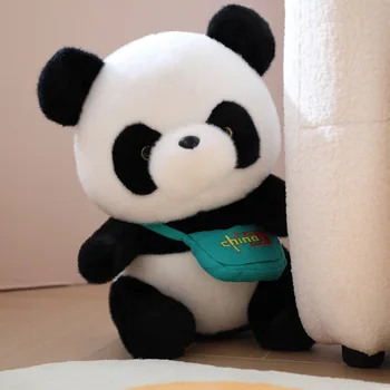 25-40cm Yeni Sevimli Panda Ayı Peluş Doldurulmuş Hayvan Bebek taşıma çantası Hayvanlar Oyuncak Yastık Karikatür Kawaii Bebek Kız Sevgilisi Hediyeler