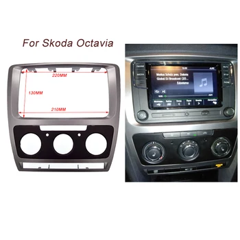 2Dın Fasya Skoda Octavia 2 2010-2013 İçin Ses Stereo Paneli Montaj Kurulum Dash Kiti Trim Çerçeve Adaptörü