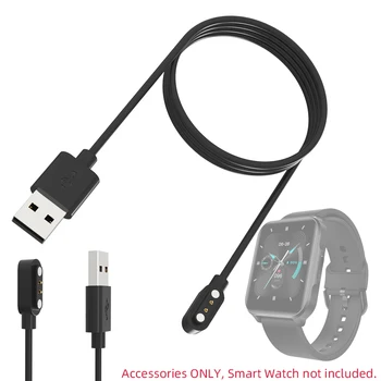 2pin Manyetik Smartwatch Dock Şarj Adaptörü USB Şarj Kablosu Kablosu için Lenovo S2 Pro S2pro Akıllı İzle Aksesuarları