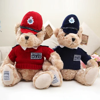 33CM Tek Parça RUSS Londra Kraliyet Polis Oyuncak oyuncak ayı Kazak Ceket Bebek PP Pamuk Doldurulmuş Oyuncaklar sevgililer Günü Hediyeleri