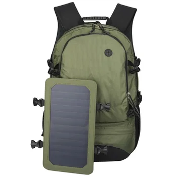 35L Güneş Sırt Çantası Bisiklet Tırmanma Yürüyüş Seyahat Güneş Enerjisi Sırt Çantası ile GÜNEŞ PANELI şişe çantası Erkekler ve Kadınlar laptop çantası