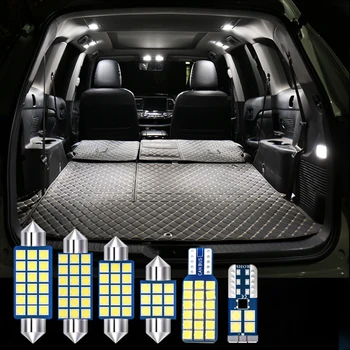4 adet LED Ampuller Araba İç işık Kiti Dome Okuma İşıkları Gövde Lambası Jeep Patriot 2009-2012 İçin 2013 2014 2015 2016 Aksesuarları