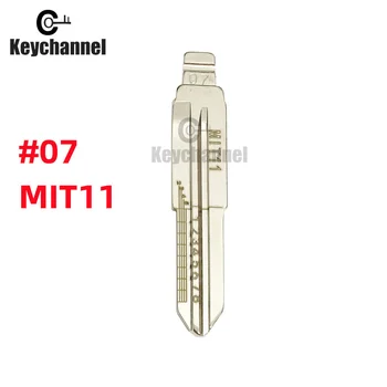 5 ADET Lişi MIT11 # 07 Kazınmış Çizgi itmeli anahtar Ölçekli Kesme Diş Kesme Anahtar Boş Clipper itmeli anahtar Mitsubishi İçin Sağ Bıçak