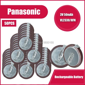 50 ADET Orijinal Pil Panasonic VL2330 2330 Şarj Edilebilir lityum pil sikke hücre araba anahtarı düğmesi piller