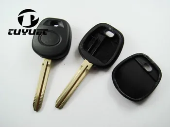 50 ADET Yedek Anahtar Boşlukları Durumda Toyota Transponder Anahtar Kabuk TOY43 Bıçak (Yükleyebilirsiniz TPX1. 2 ve karbon çip)