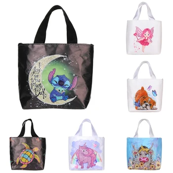 5D DIY Disney Elmas Boyama Çanta Mozaik Nakış alışveriş çantası Taklidi Sanat Baskılı çanta El Sanatları Seti Hediye