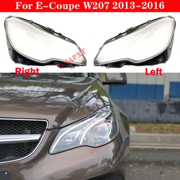Araba Far Kapağı Far Abajur Benz E-class Coupe İçin W207 2013-2016 Lamba Kapağı Cam Lens Kabuk E200 E260 E300 E350 E500