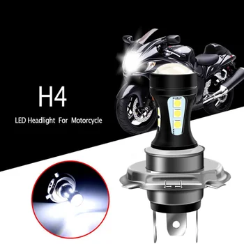 Araba Motosiklet H4 LED Far SMD 3030 18LED Evrensel Çalışma ışığı Spot Sis Lambası Oto Kamyon Offroad Kafa Ampuller 12V
