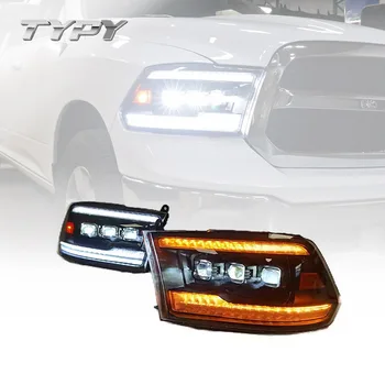 Araba Parçaları Başkanı İşık Meclisi Modifiye LED DRL Ön Far Dodge Ram 1500 2009-2018 İçin