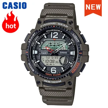 Casio izle g şok izle erkekler dijital spor quartz saat Vardır Balıkçılık modu Erteleme Özelliği Ay Veri fonksiyonu relogio WSC-1250H-1A