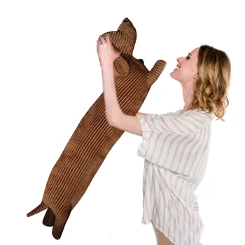 Dachshund Köpek peluş kucaklama Yastık Dolması Karikatür Hayvan şekerleme yastığı Yıkanabilir Hayvan vücut yastığı Köpek peluş oyuncak Çocuklar için Kız Arkadaşı
