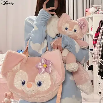Disney Linabell Büyük Kafa Çantası Pembe Peluş Sırt Çantası Bebek Lolita askılı çanta Lüks Tasarımcı Çanta Kadınlar İçin Y2k Kız Tote Çanta