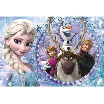 Disney Tam Kare 5D DİY Elmas Boyama Prenses Dondurulmuş Kar Kraliçesi Anna Yuvarlak Elmas Nakış Çapraz Dikiş Mozaik Hediye
