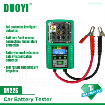 DUOYI DY226 pil test cihazı 6V 12V DC Yük Akü Şarj Testi pil test cihazı UPS Test Aracı Pil Ölçümü