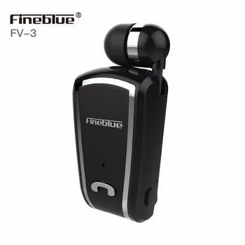 Fineblue Bluetooth Kulaklık Geri Çekilebilir Hat akıllı gürültü azaltma Eller Serbest Çağrı İş Yaka F-V3