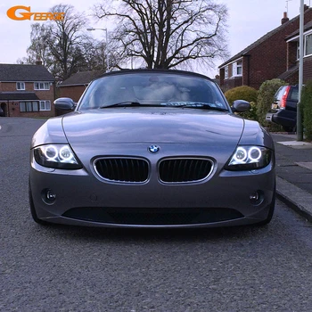 Geerge BMW Z4 E85 E86 2002 - 2008 İçin Mükemmel Ultra Parlak COB Led Melek Gözler Kiti Halo Yüzükler Araba Tamir Aksesuarları