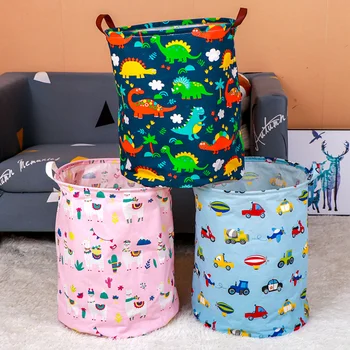Hayvan araba Su Geçirmez çamaşır sepeti Taşınabilir giysi saklama Sepetleri Ev dekorasyon varil Katlanır çocuk oyuncak organizatör AU1439