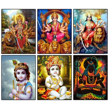 Hinduizm 5d DİY Elmas boyama seti Lord Shiva Sanat Tam Matkap Kare Elmas Mozaik Nakış Çapraz dikiş kitleri Ev duvar süsü