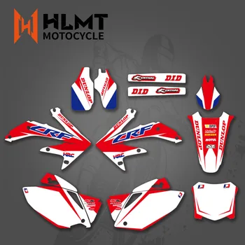 HLMT Motosiklet Grafik çıkartma Brackgrounds İle Honda İçin CRF450 CRF450R CRF 450 450R 2005 2006 2007 2008 CRF 450 R