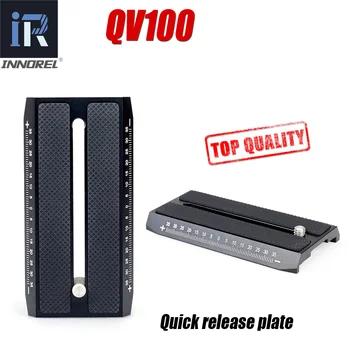 INNOREL QV100 Hızlı Bırakma Plakası Video Tripod Monopod ile Uyumlu Manfrotto 501HDV 503HDV 701HDV MH055M0-Q5 501PL vb