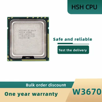 Intel Xeon W3670 w3670 CPU işlemci 3.2 GHz LGA1366 12 MB L3 Önbellek / Altı Çekirdekli / sunucu CPU
