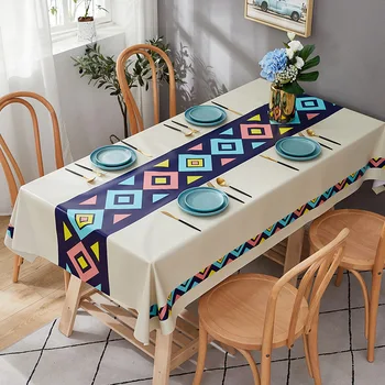 Iskandinav Tarzı Mutfak Yemek Odası Dikdörtgen yemek masası Masa Örtüsü Anti-kirlenme Masa Örtüsü Masa Ins Sehpa Manteles