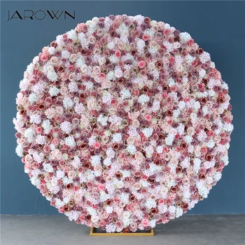 JAROWN Yuvarlak Çiçek Duvar Düğün Zemin Dekorasyon yapay çiçekler Aktivite DIY Dekor Çelenk Ipek Gül Romantik Ev Dekor