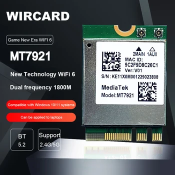 Kablosuz Modülü WiFi Kablosuz Ağ Kartı Bluetooth uyumlu MT7921 5.2 Masaüstü Dizüstü NGFF/M2 Dizüstü Dizüstü Bilgisayar için