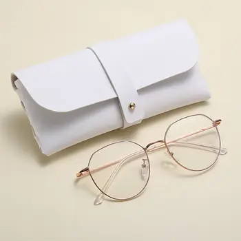 Kadın PU Deri Yumuşak Gözlük Çantası Moda Taşınabilir Güneş Gözlüğü Kutusu Aksesuarları Gözlük Koruyucu Kılıf