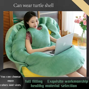 kaplumbağa kabuğu yastık giyilebilir uyku artefakt bebek peluş oyuncak elbise insanlar giymek komik çeşitli renk boyutları mevcuttur