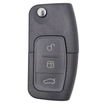 Keyecu 3 Düğmeler 433MHZ 4D60/4D63 Çip Uzaktan Araba Anahtarı Fob Ford C S Max Mondeo Galaxy Fiesta Odak 2006 2007 2008 2009 2010