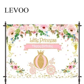 LEVOO Fotoğraf Arka Plan Arabası Doğum Günü Prenses Asil Çiçek Fon Fotoğraf Çekimi Photocall Photobooth Prop Özel