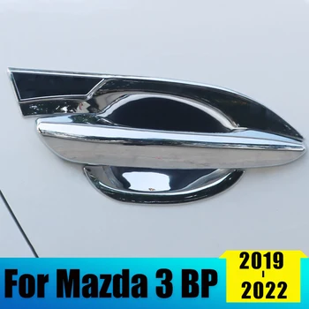Mazda 3 için BP Alexa 2019 2020 2021 2022 ABS Krom Araba Dış Kapı kulp kılıfı Kapı Kase Koruma Kapakları Sticker Aksesuarları