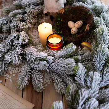 Noel yapay asılı sarmaşıklar çelenk bitki asma sahte şube Ev oturma odası bahçe dekorasyon parti masa dekorasyon