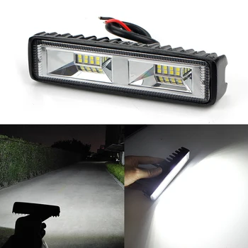 OKEEN LED Farlar Araba İçin 48W Offroad Spot 12V - 24V çalışma ışığı Motosiklet Kamyon Traktör Römork Tekne SUV ATV