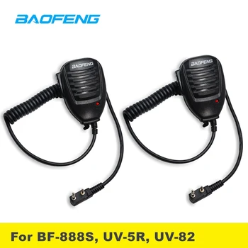 Orijinal Baofeng Walkie Talkie Mikrofon Hoparlör Baofeng UV-5R BF-888S 2 Yönlü Telsiz İletişim Aksesuarları PTT Mıc