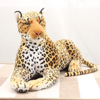 Serin Leopar Yastık canlı Simüle Hayvanlar model Çocuklar mount dekorasyon dolması Peluş bebek Çocuk oyuncaklar hediye yalan 133cm Büyük 