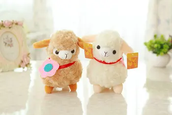 Sevimli Alpaka Peluş Bebek Küçük Koyun Alpaka Dolması Oyuncaklar Ragdoll Çocuk çocuklar için doğum günü hediyesi 20 cm