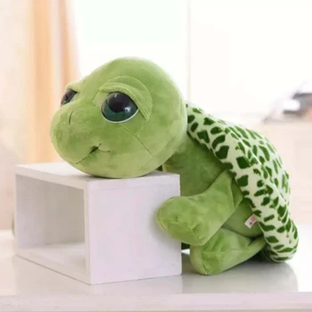 Sevimli Büyük Gözler Yumuşak Kaplumbağa peluş oyuncak Güzel Dolması Kaplumbağa Bebek Unisex Dolması Çocuk Bebek Doğum Günü noel hediyesi