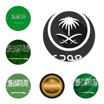 Suudi Arabistan Bayrağı Rozeti Broş Pin giysi aksesuarları Sırt Çantası Dekorasyon hediye